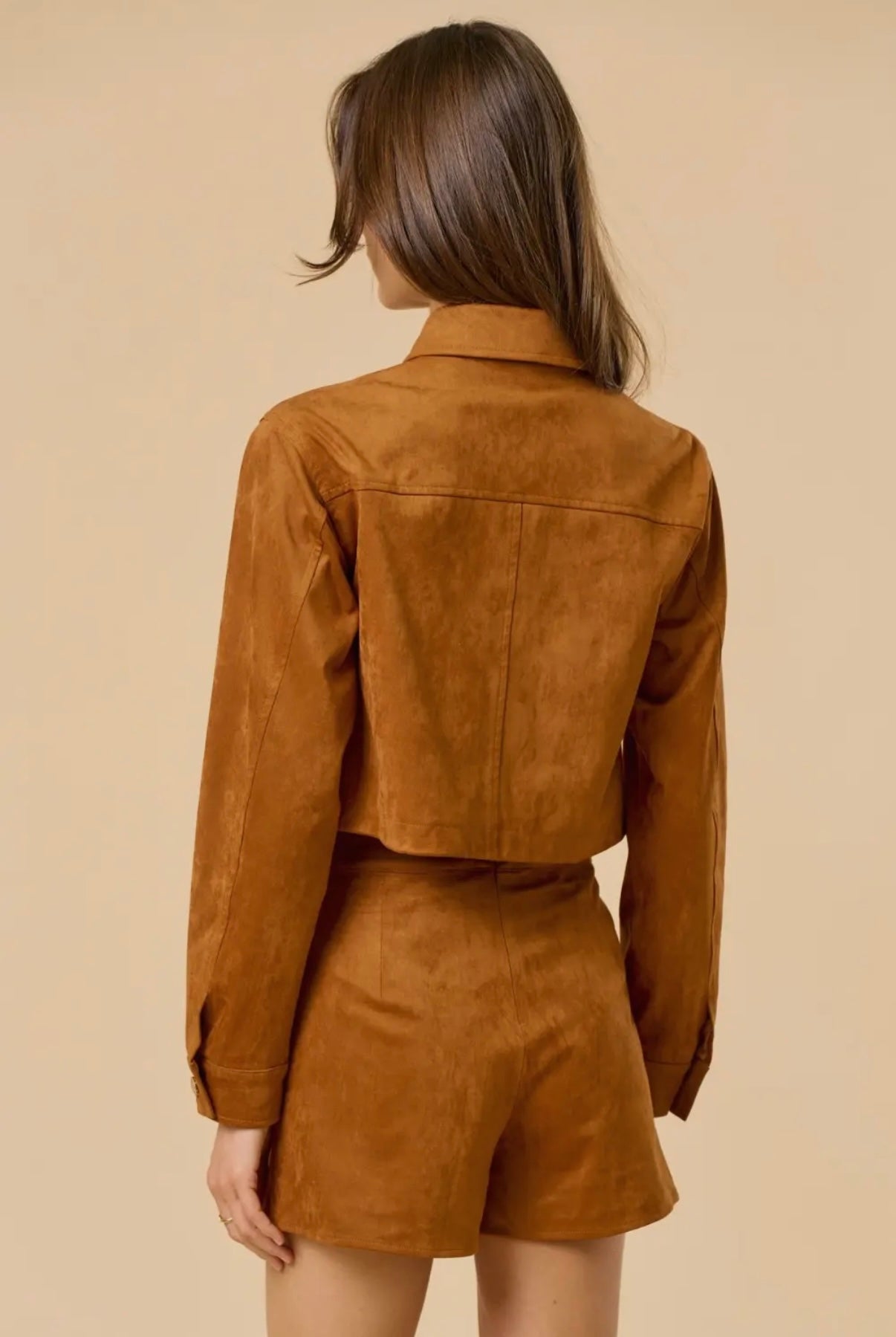 IMOGEN SUEDE BUTTON DOWN