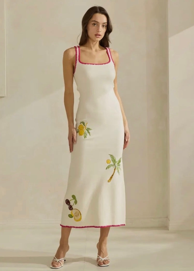 LEMON DROP MIDI DRESS