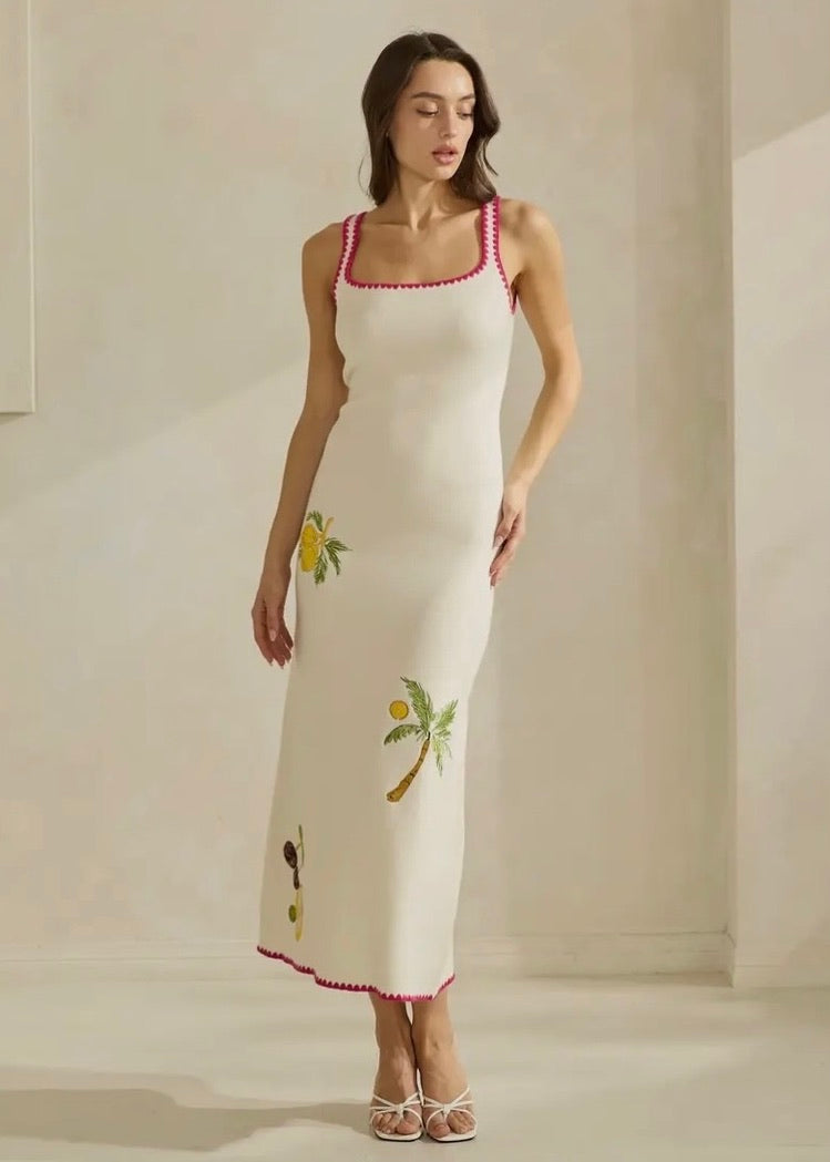 LEMON DROP MIDI DRESS