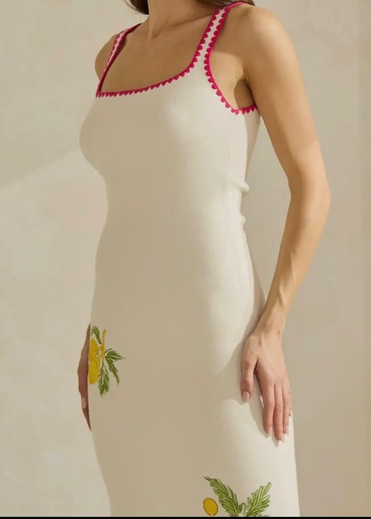 LEMON DROP MIDI DRESS